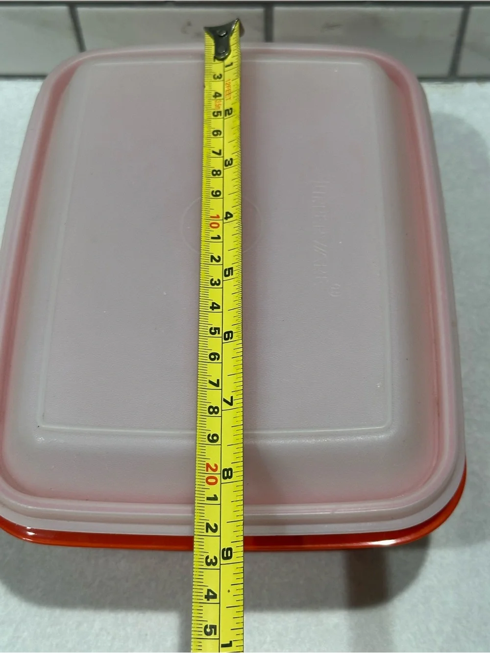 Vintage 3 Piece Set Tupperware Luncbox/ Ice Cream Keeper #|254-18Paprika/Red